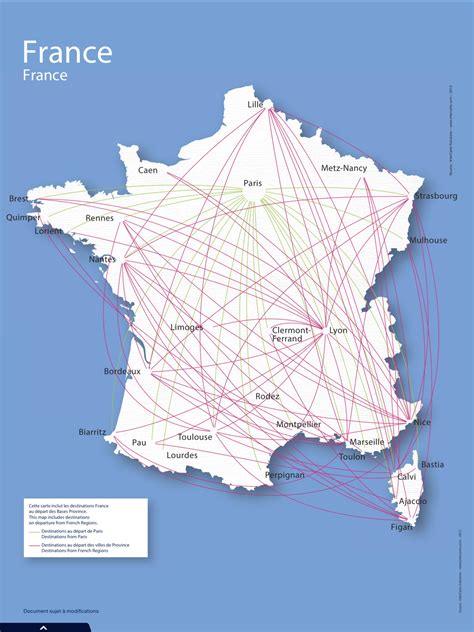 Carte Destinations Air France Air France Map