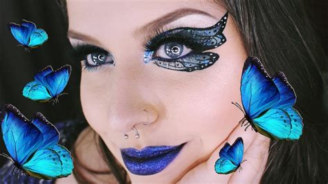 TUTORIAL MAQUIAGEM ASA DE BORBOLETA Blue Butterfly Makeup YouTube
