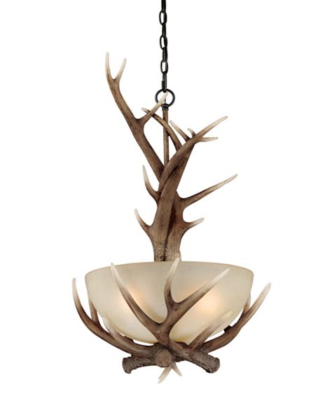 Farmhouse pendant light,barrel pendant lighting fixture ,rustic deer antler hand painted hanging light for kitchen island dinging room sink hallway cabin $49.99 $ 49. Antler Pendant Lighting - Rustic Antler Lighting