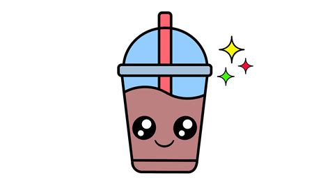 how to draw a cute drink cup