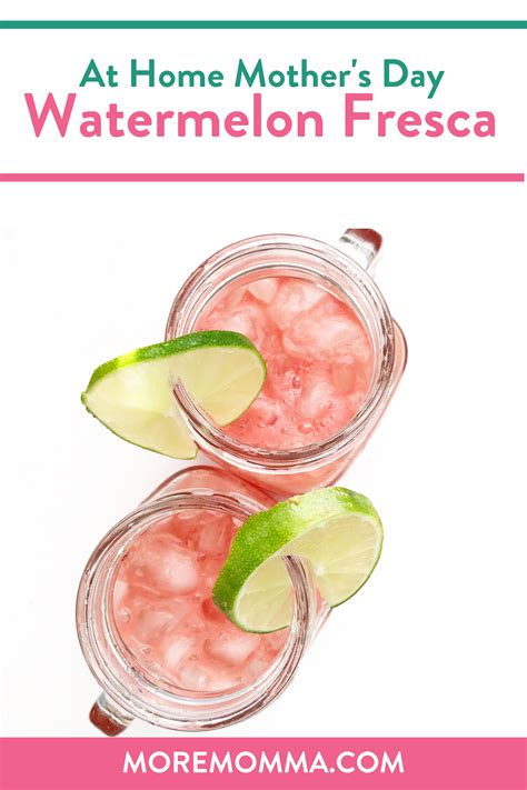 Watermelon Agua Fresca Light And Refreshing More Momma Recipe