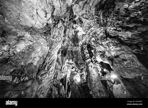 Caves In The Rock Of Gibraltar Uk Stock Photo Alamy