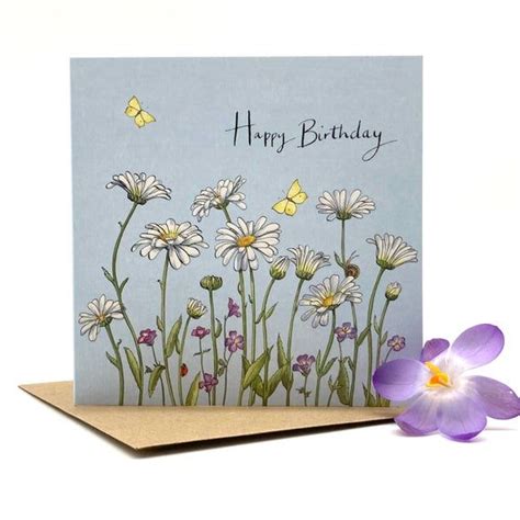 Happy Birthday Daisy Card Dit Mooie Kaartje Is Perfect Voor Het Sturen