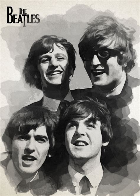 The Beatles Wall Poster Beatles Poster Beatles Artwork Beatles