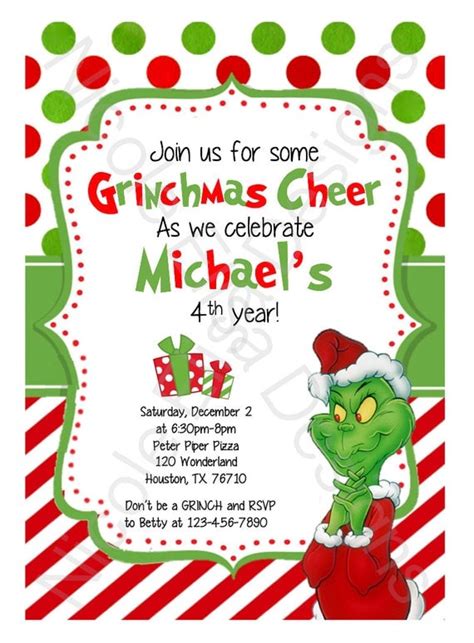Free Grinch Party Printables