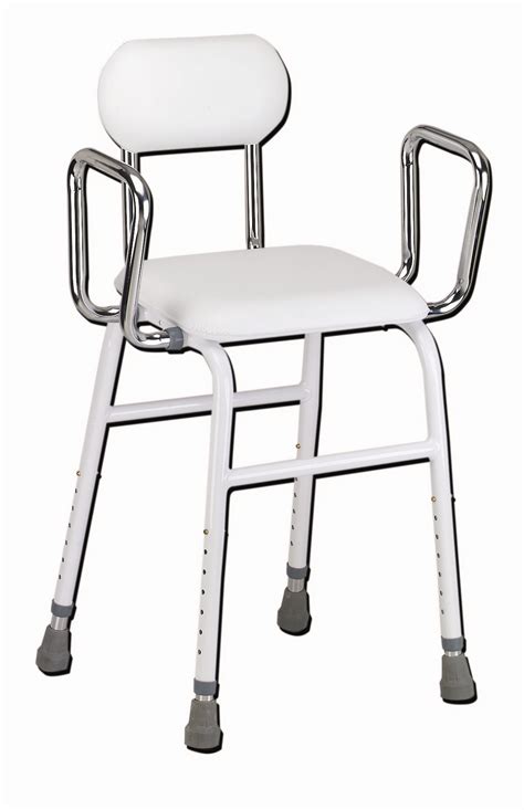 Home office chair mesh desk chair computer chair with lumbar support flip up arms ergonomic chair adjustable swivel rolling executive mid back task chair for women adults, black. All Purpose Stool with Adjustable Arms : Shower Chairs