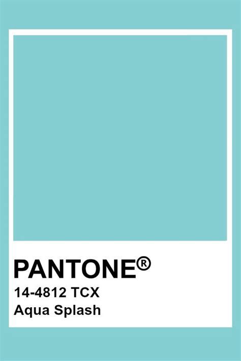 Pantone Aqua Splash Pantone Colour Palettes Pantone Blue Pantone Color