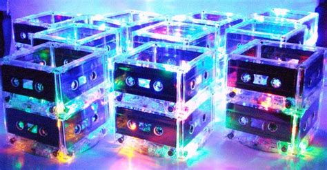 100 80s Party Centerpieces Cassette Tape Light 90s Decoration Music