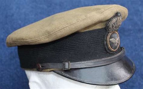 1918 Raf Royal Air Force Senior Airmans Peak Cap And Bullion Badge