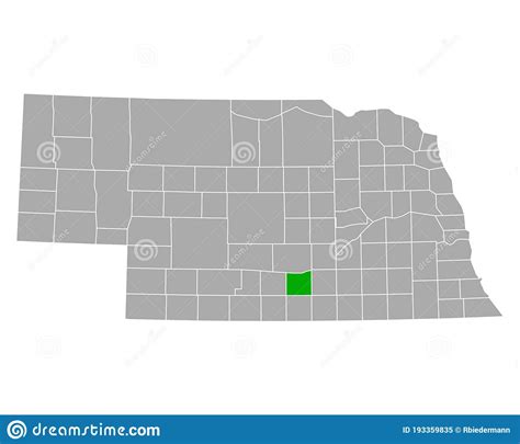 Map Of Kearney In Nebraska Stock Vector Illustration Of Isolated