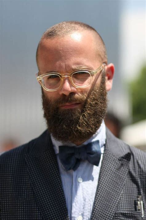 Glasses For Bald Men 4 Step Guide Banton Frameworks Bald Man With Glasses Bald With Beard