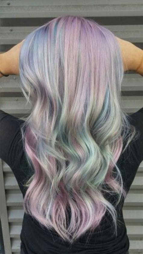 50 Expressive Opal Hair Color For Every Occasion Opal Hair Rainbow