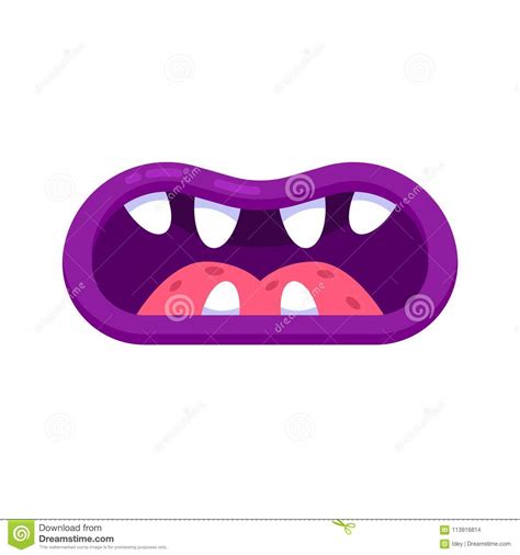 Monster Mouth Vector Royalty Free Stock Image 207327814