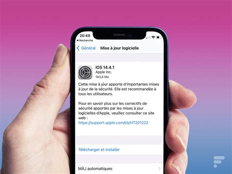 Mise à Jour De Sécurité Importante Ios 1441 Pour Iphone Et Ipad Ne