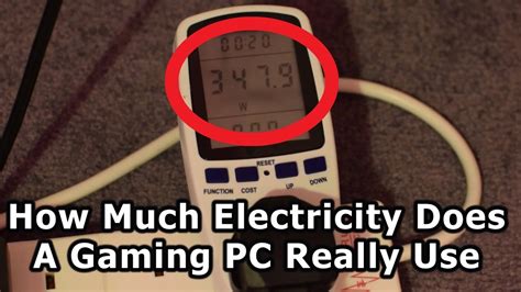 How Much Electricity Does A Gaming Pc Use Youtube