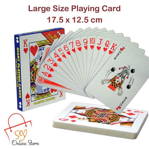 High Quality Hard Cardboard Giant Jumbo Playing Card Magic Party Game