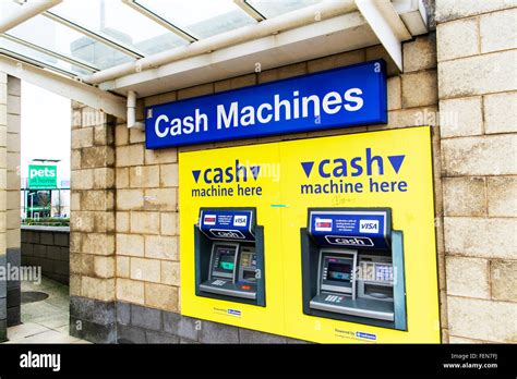 Cash Machines Machine Atm Cash Dispenser Dispensing Visa Money Uk