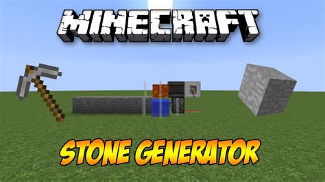 Minecraft Most Simple Stone Generator Tutorial Full Auto Youtube