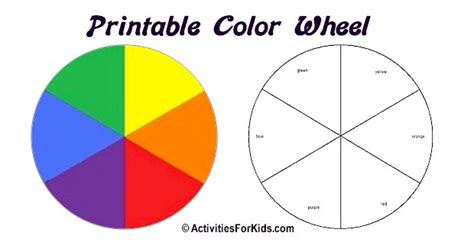 4 Best Images Of 5 Basic Color Wheel Printable Primary Color Wheel