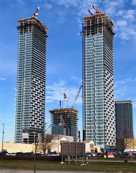 Transit City Towers Rising Tall In Downtown Vaughan Urbantoronto