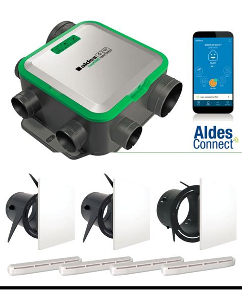 Aldes Kit Vmc Simple Flux Easyhome Pureair Compact Connect Livré Avec
