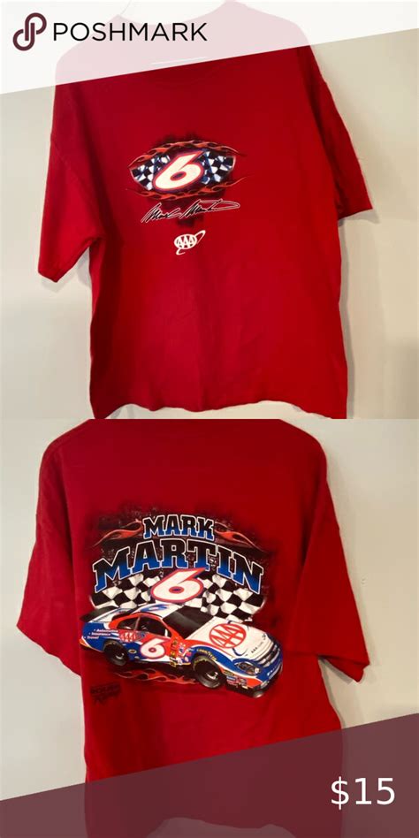 Nascar Mark Martin Aaa Roush Racing Shirt No Tag But Fits Like A Large