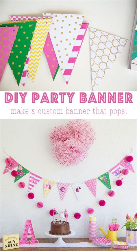 By adminposted on may 11, 2018january 22, 2020. DIY Party Banner - girl. Inspired.