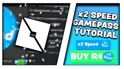 Roblox Studio X2 Speed Gamepass Tutorial 2021 Youtube