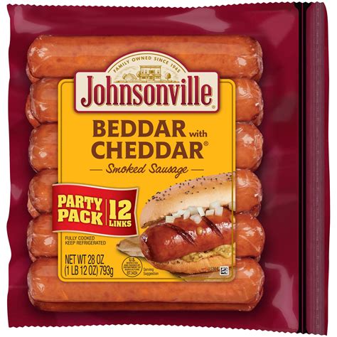 Johnsonville Beddar With Cheddar Smoked Sausage 12 Ct 12 Oz