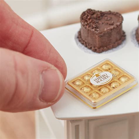 Dollhouse Miniature Box Of Swiss Chocolates Valentines Day Holiday