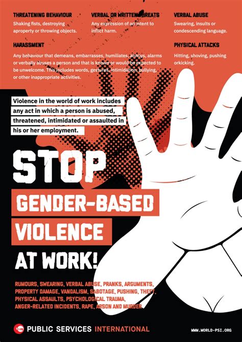 stop gender based violence at work psi