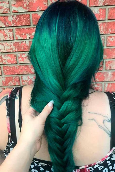 Emerald Green Hair Color Janay Scoggins