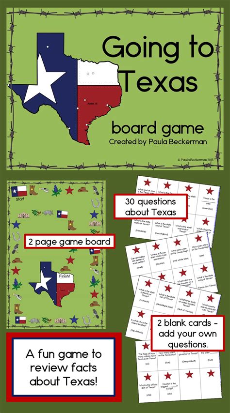 Texas State Symbols History And Geography Game Texas Symbols Review