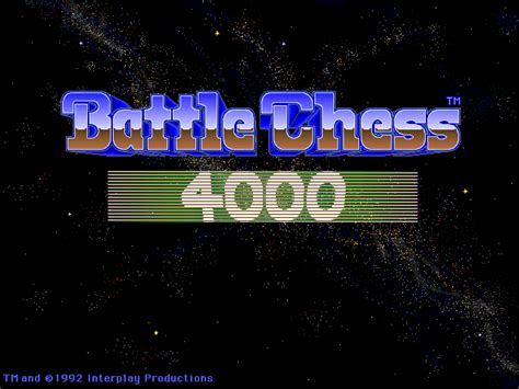 Battle Chess 4000 1992interplay Game