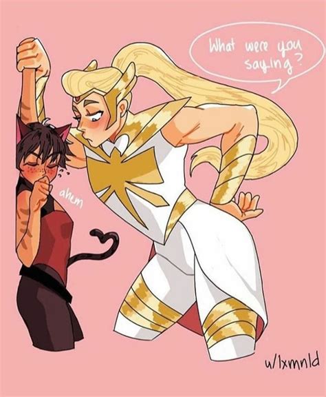 just a repost — sweats in lesbian she ra princess of power catra and adora she ra