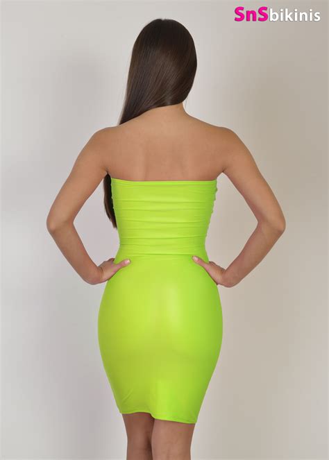 New Ivy Long Neon Tight Dress 6396 Snsbikinis Online Store