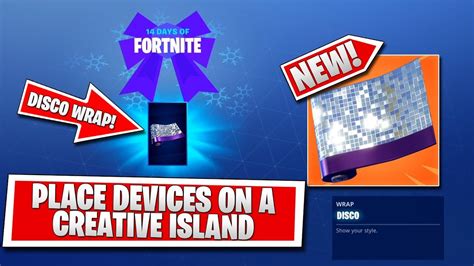 Fortnite Place Devices On A Creative Island New Camo Wrap 14