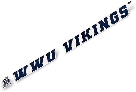 15 Inch Sticker Western Washington University Wwu Vikings Ncaa Name