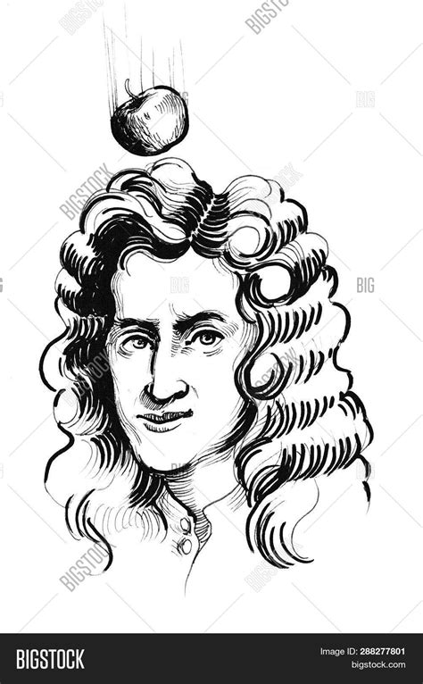 How To Draw Isaac Newton