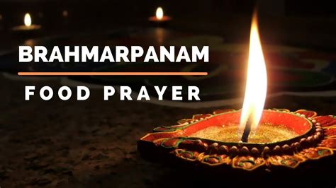 Food Prayer Brahmarpanam Tutorial Youtube