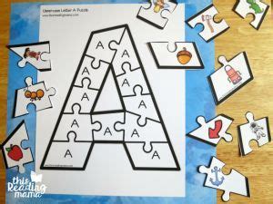 Think the alphabet song is the only way to teach the alphabet? Printable Alphabet Puzzles {Upper and Lowercase Letters ...