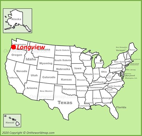 Longview Map Washington Us Maps Of Longview