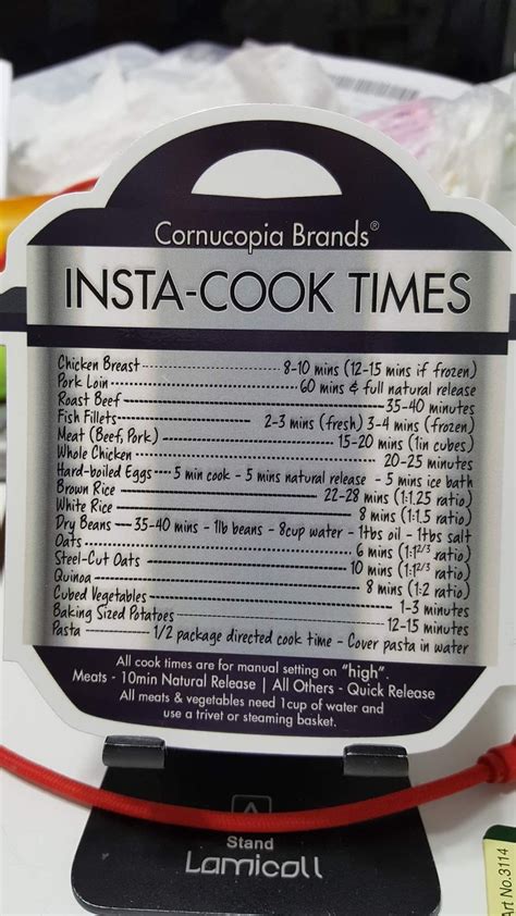Cooking it in an instant pot results in the most tender beef and it's the fastest cooking method. Insta pot times for cooking | Instant pot recipes ...