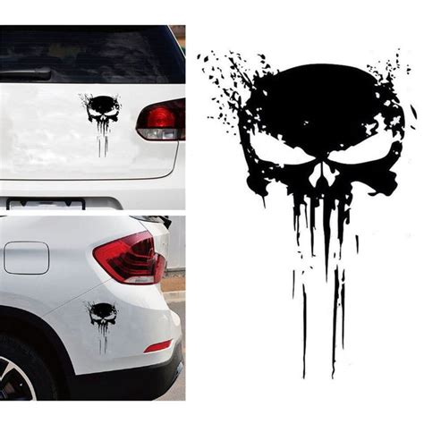 Generic Punisher Skull Blood Vinyl Car Decals Stickers Motorcycles