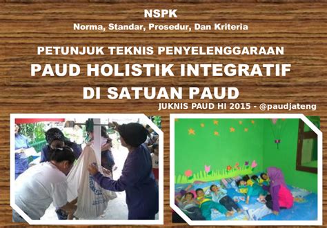 Download Juknis Paud Holistik Integratif Pdf Terbaru Paud Jateng