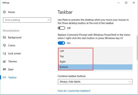 How To Change Taskbar Position On Windows 10 Windows 10 Skills