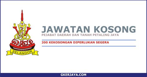 Our objectives are as follows: Kerja Kosong Pejabat Daerah Dan Tanah Petaling - Mohon Online