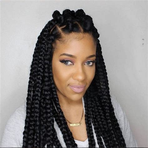 51 Best Jumbo Box Braids Styles To Try With Trending Images Box Braids Styling Braid Styles