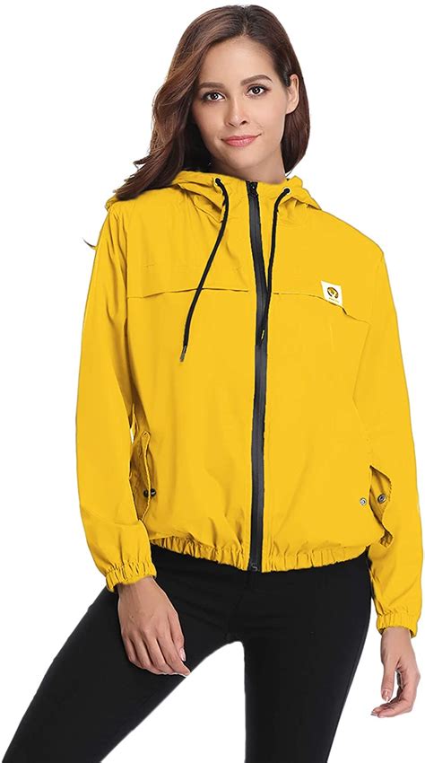 Abollria Raincoats Waterproof Lightweight Rain Jacket Active Outdoor