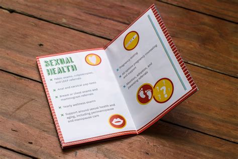 sexual health and reproductive brochure on behance